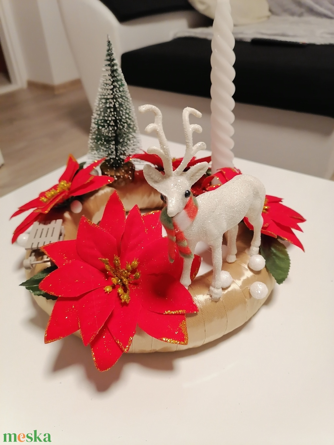 Asztaldísz - karácsony - adventi díszek - adventi asztaldísz - Meska.hu