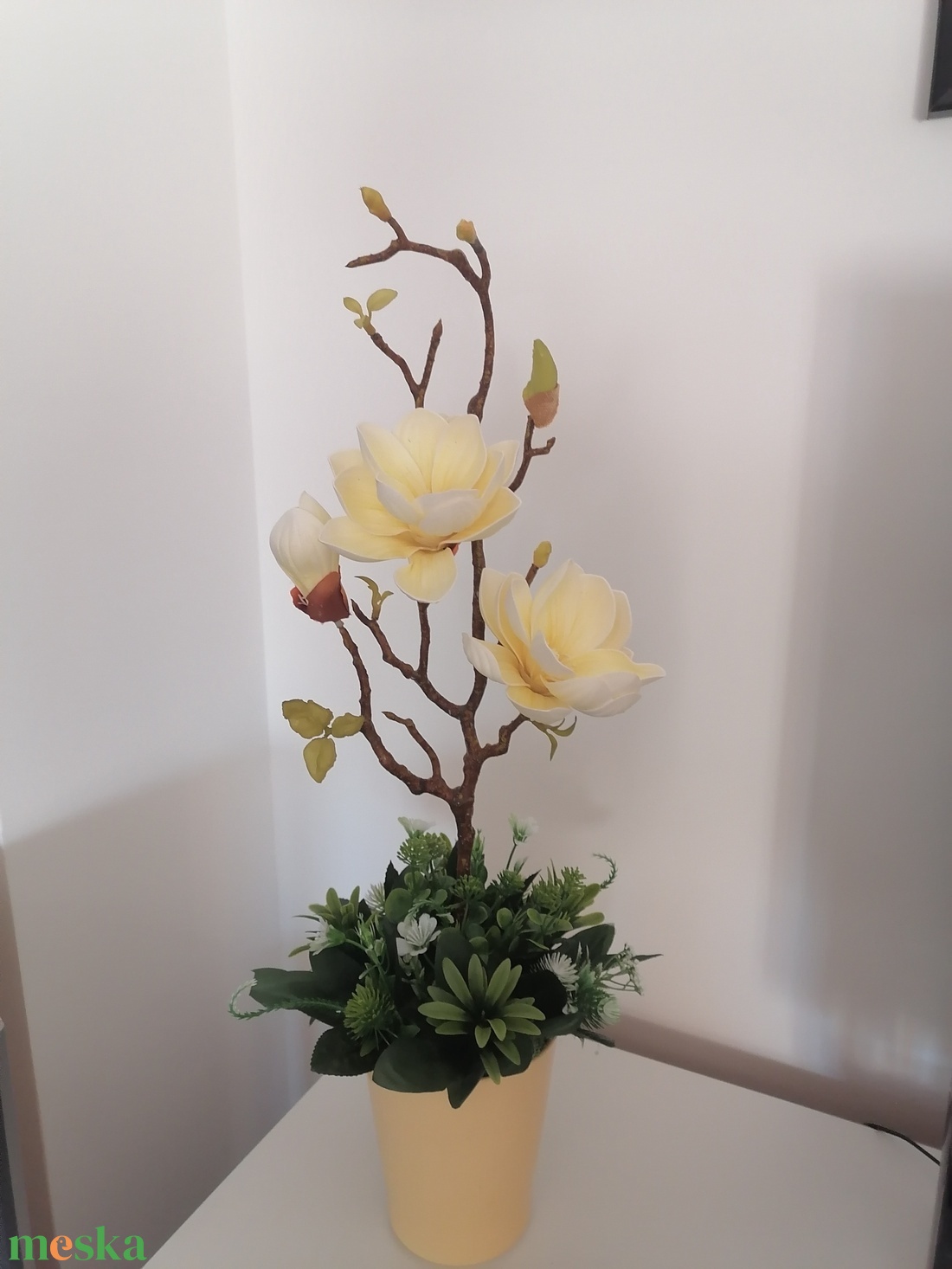 Mangólia - otthon & életmód - virágdekoráció - virágdíszek - virágdísz kaspóban - Meska.hu