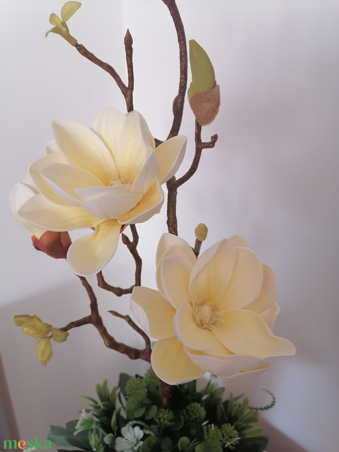 Mangólia - otthon & életmód - virágdekoráció - virágdíszek - virágdísz kaspóban - Meska.hu