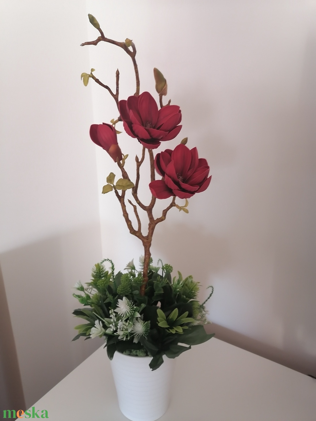 Mangólia - otthon & életmód - virágdekoráció - virágdíszek - virágdísz kaspóban - Meska.hu