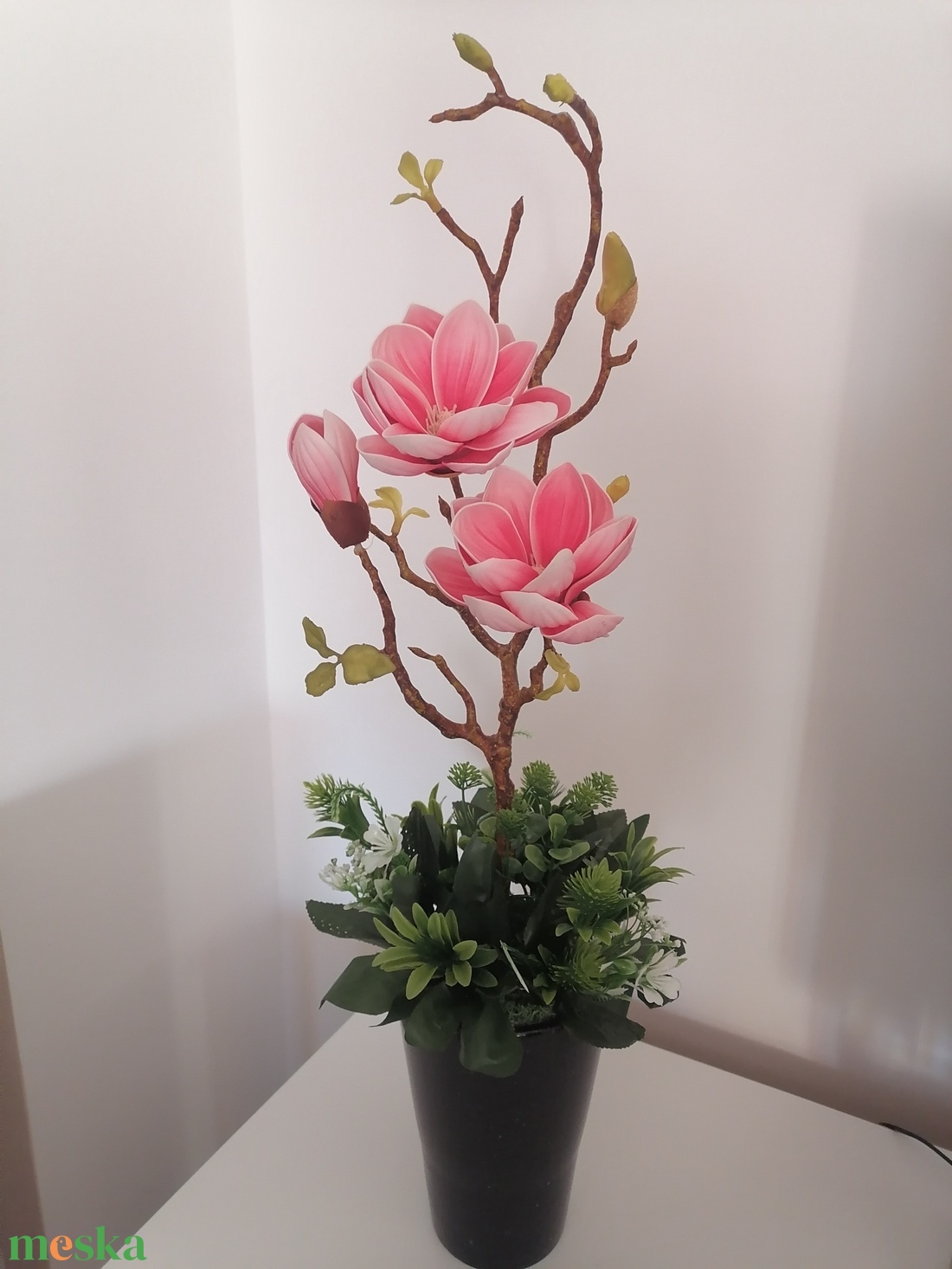 Mangólia - otthon & életmód - virágdekoráció - virágdíszek - virágdísz kaspóban - Meska.hu