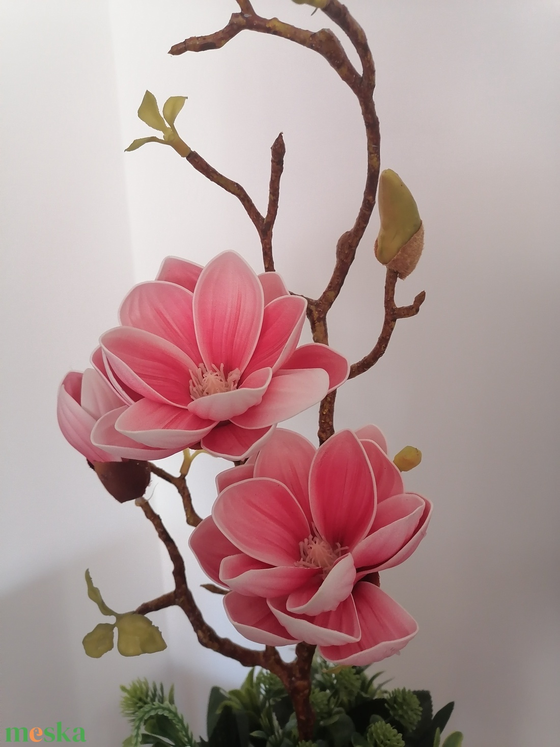 Mangólia - otthon & életmód - virágdekoráció - virágdíszek - virágdísz kaspóban - Meska.hu