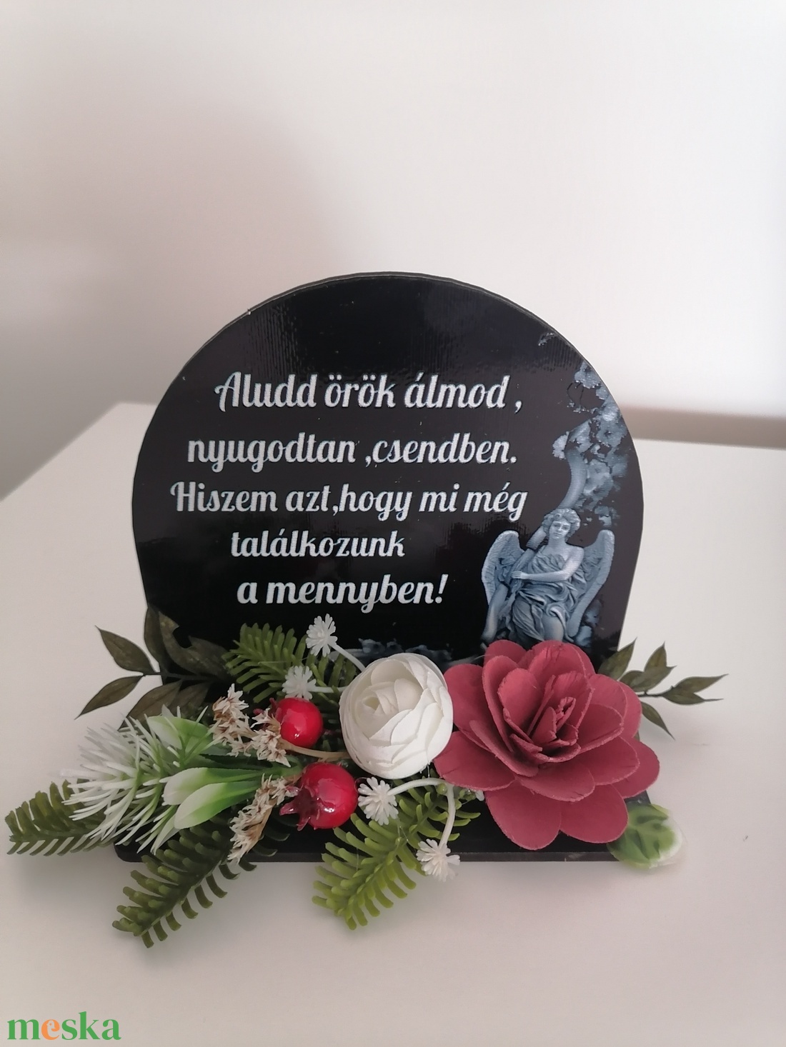 Táblás urnadísz - otthon & életmód - vallás - temetkezési tárgy - sírdísz, kegyeleti dísz - Meska.hu