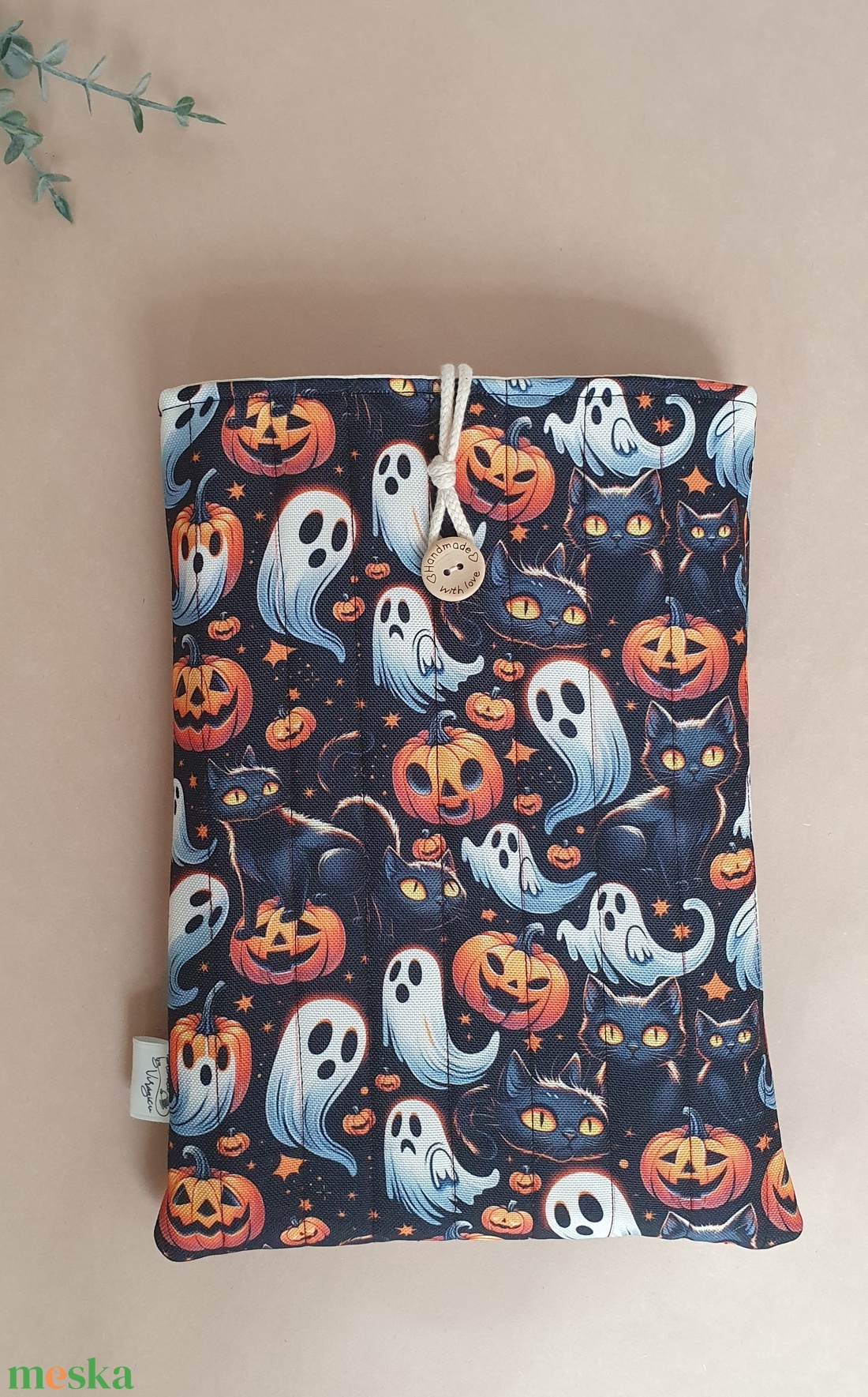 Halloween mintás könyvtok - könyv & zene - könyvtok - Meska.hu