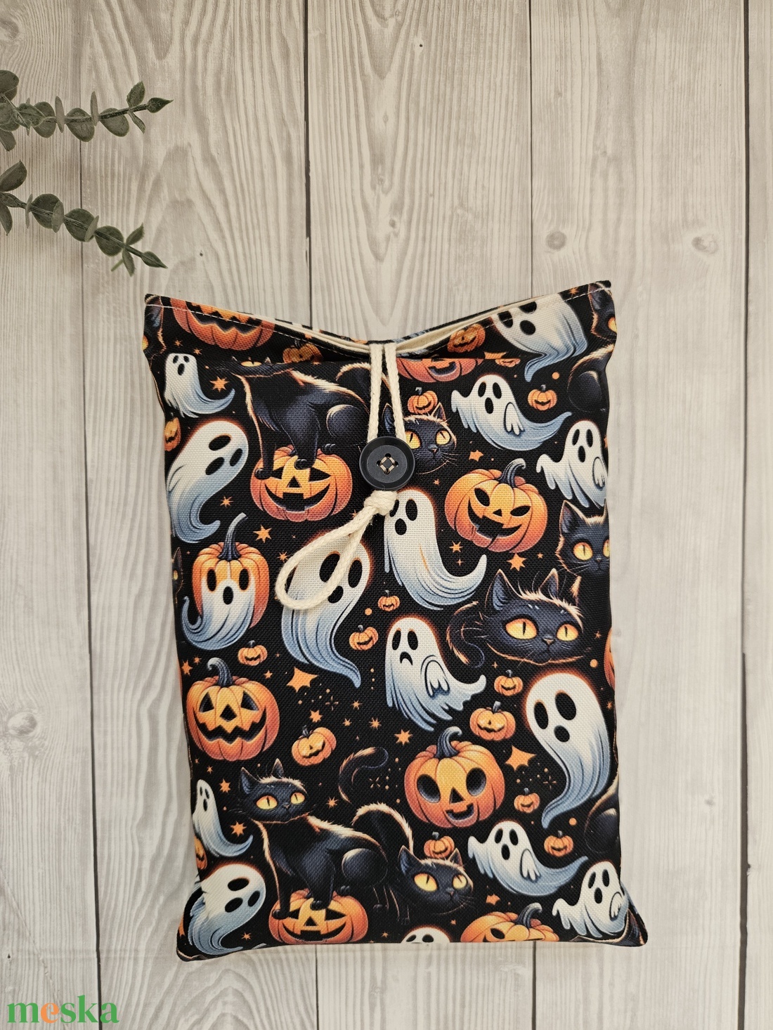 Halloween mintás könyvtok - könyv & zene - könyvtok - Meska.hu