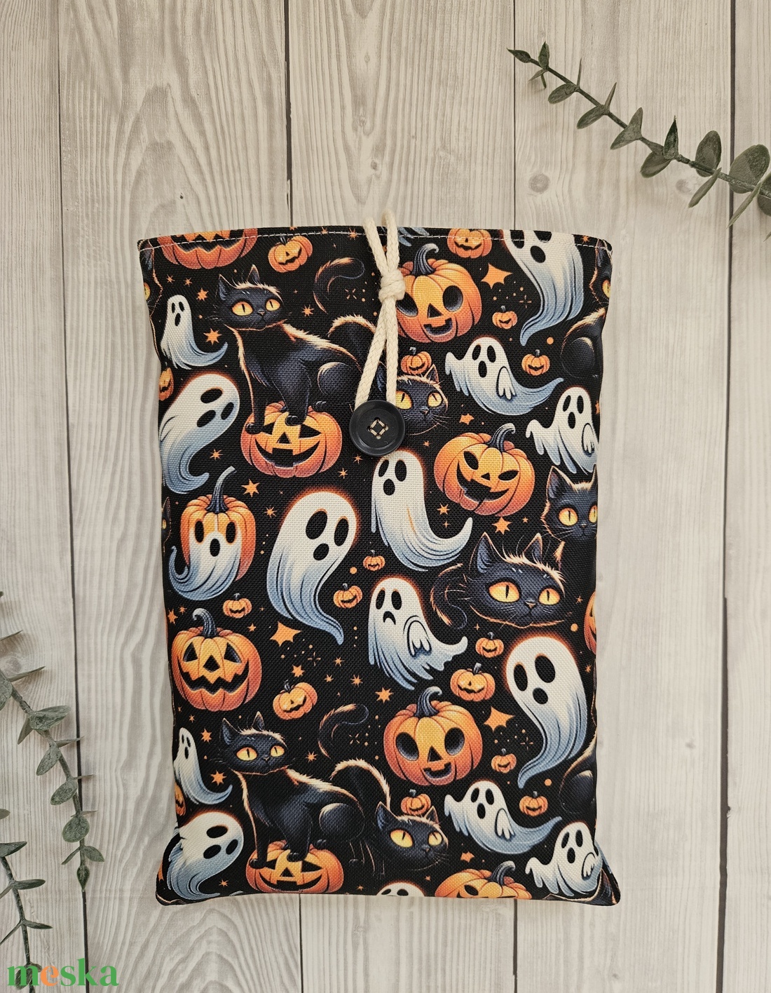 Halloween mintás könyvtok - könyv & zene - könyvtok - Meska.hu