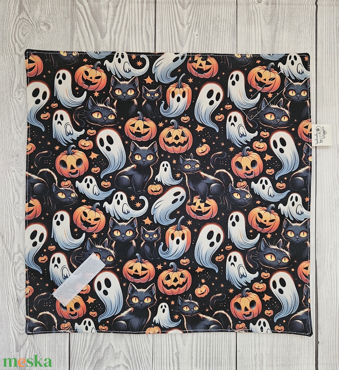Halloween mintás újraszalvéta - táska & tok - uzsonna- & ebéd tartó - szendvics csomagoló - Meska.hu