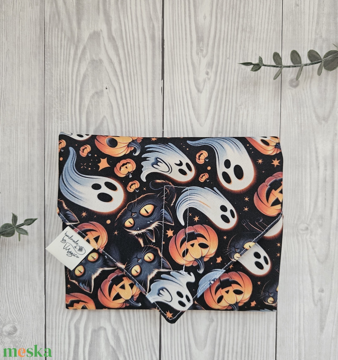 Halloween mintás újraszalvéta - táska & tok - uzsonna- & ebéd tartó - szendvics csomagoló - Meska.hu