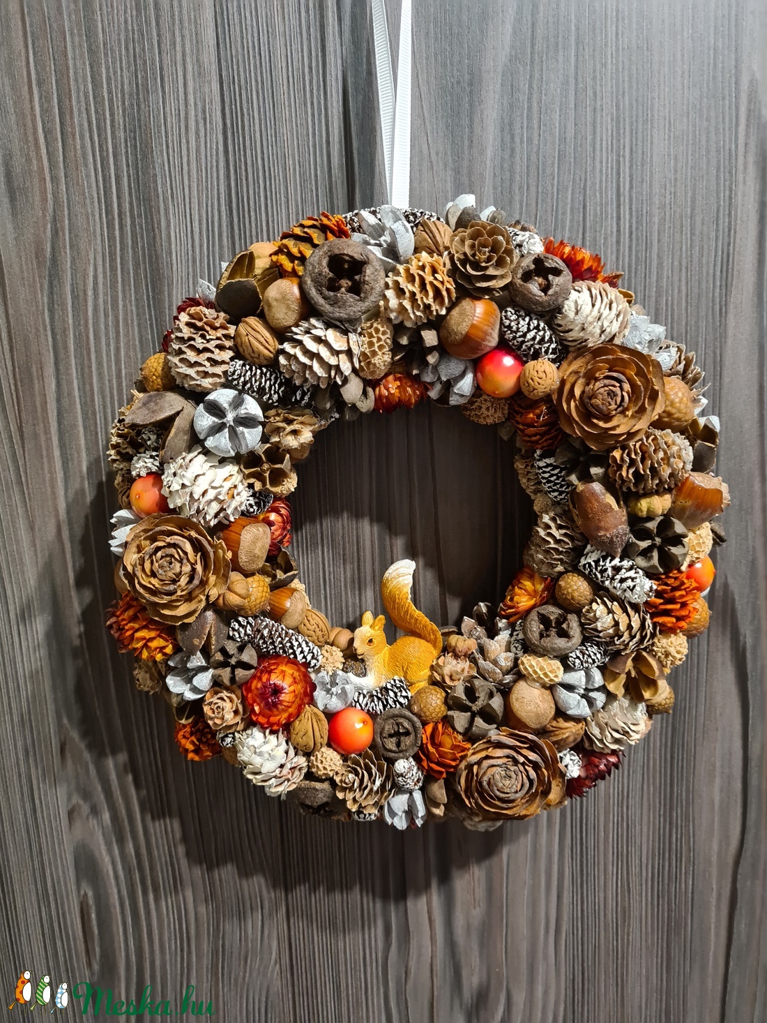 Őszi termésekből készült kopogtató - otthon & életmód - dekoráció - Meska.hu