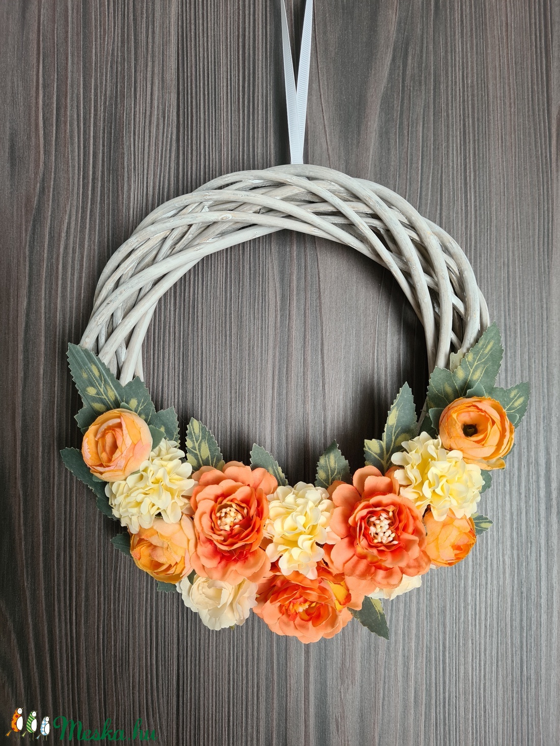 Kopogtató szürke vessző alapon - otthon & életmód - dekoráció - Meska.hu