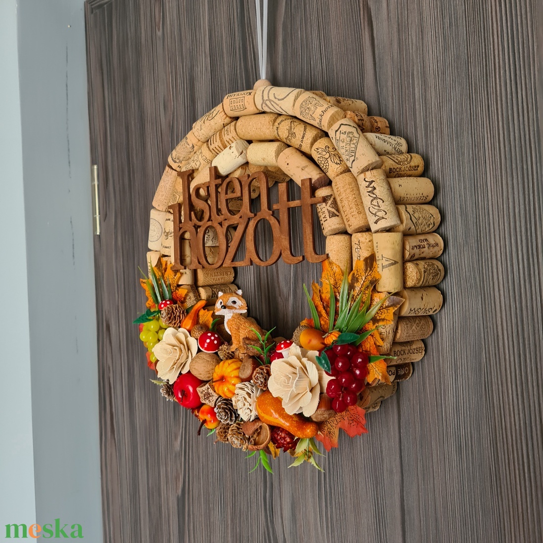 Őszi kopogtató ajtódísz - otthon & életmód - dekoráció - ajtó- és ablak dekoráció - ajtódísz & kopogtató - Meska.hu