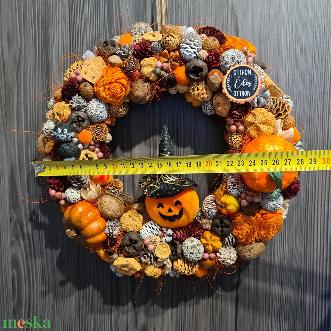 Őszi kopogtató ajtódísz - otthon & életmód - dekoráció - ajtó- és ablak dekoráció - ajtódísz & kopogtató - Meska.hu
