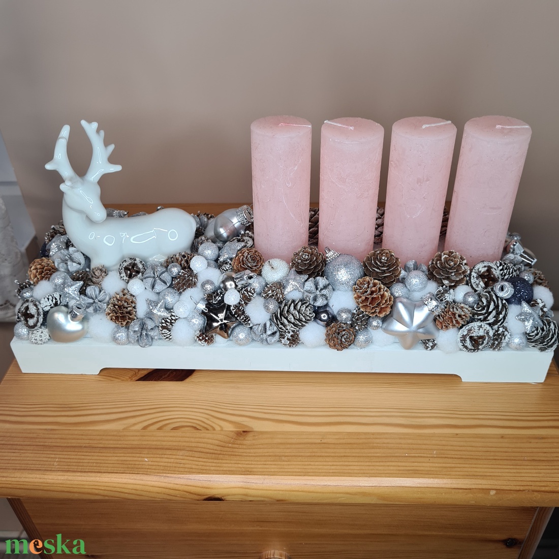 Karácsonyi asztaldísz - otthon & életmód - dekoráció - ajtó- és ablak dekoráció - ajtódísz & kopogtató - Meska.hu