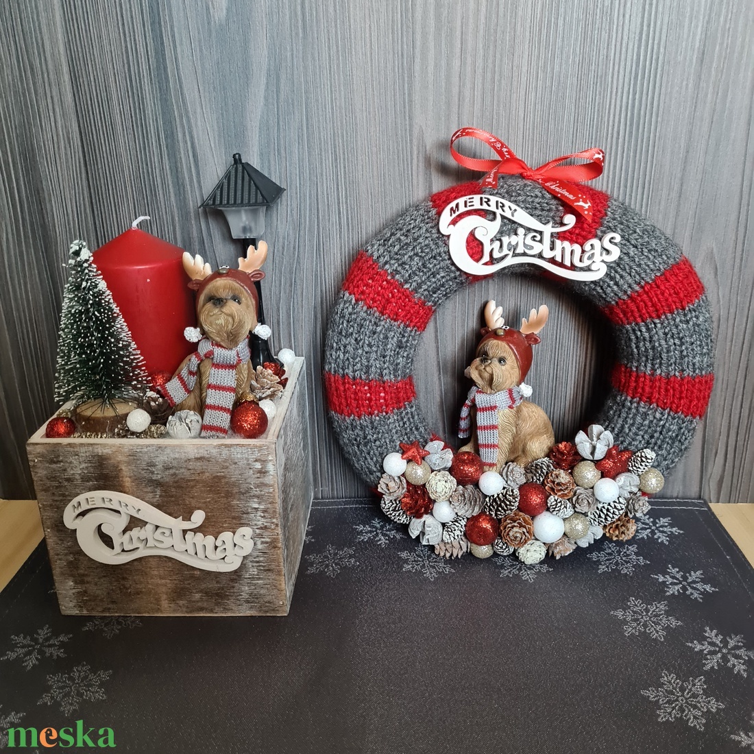 Adventi dekoráció szett - otthon & életmód - dekoráció - ajtó- és ablak dekoráció - ajtódísz & kopogtató - Meska.hu