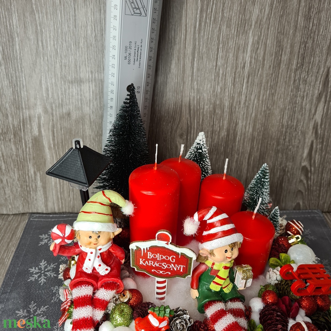 Manós adventi koszorú - karácsony - adventi díszek - adventi koszorú - Meska.hu