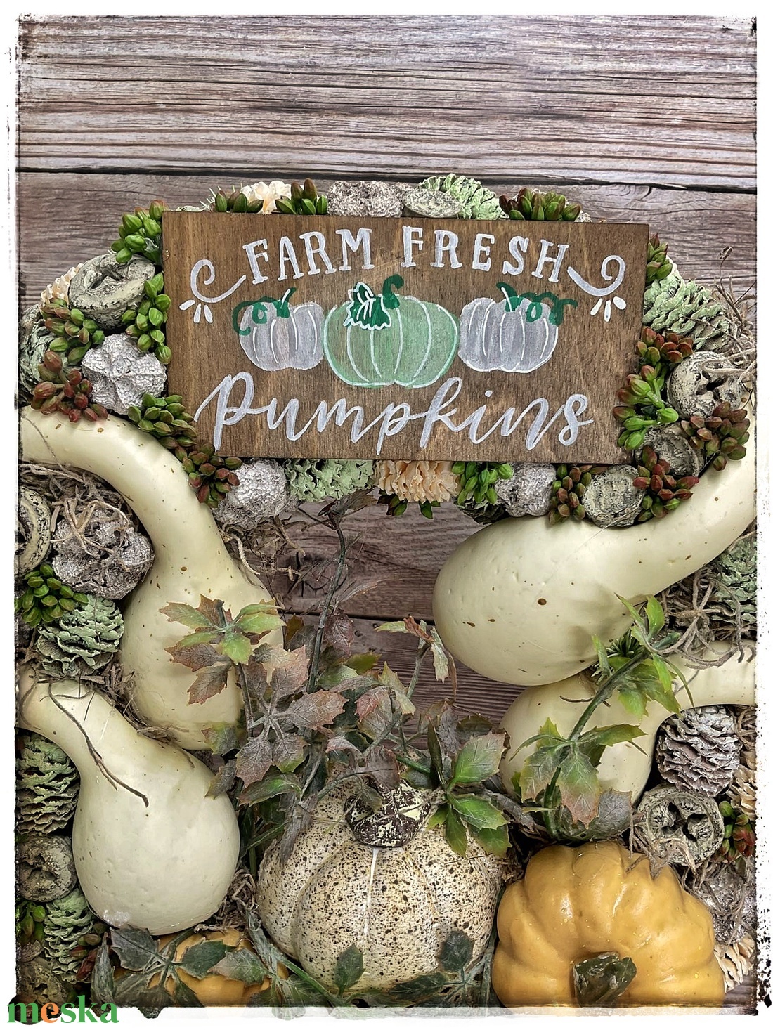 Kiárusítás Farm fresh kopogtató  - otthon & életmód - dekoráció - ajtó- és ablak dekoráció - ajtódísz & kopogtató - Meska.hu