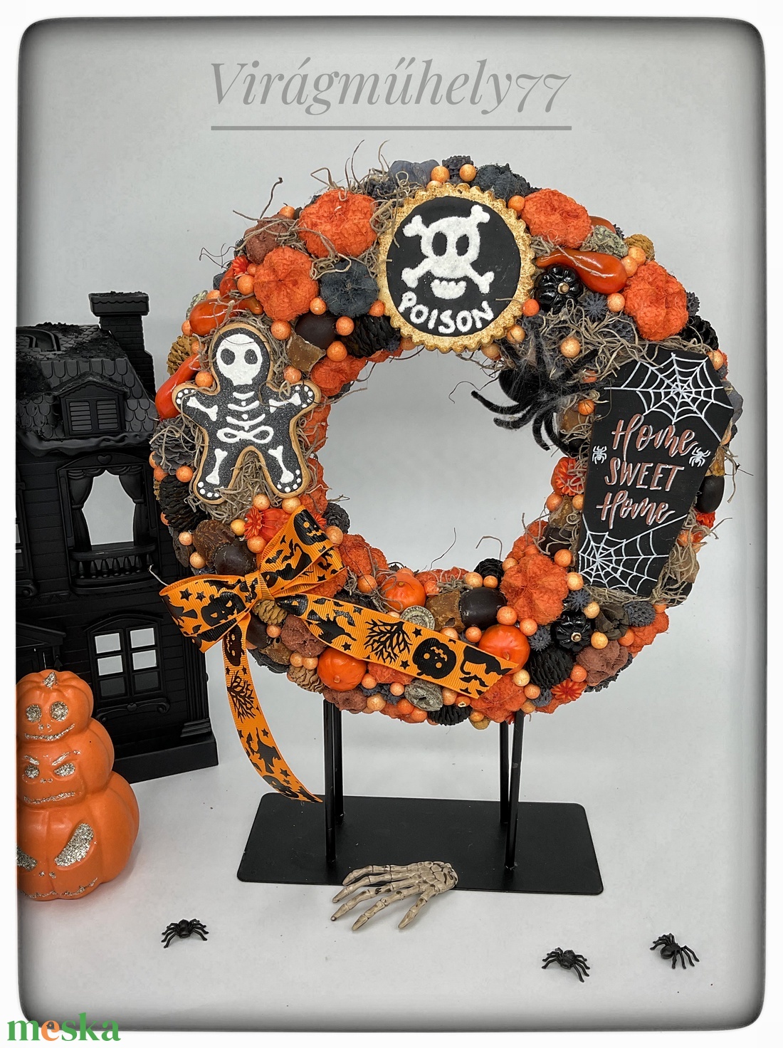 Kiárusítás Halloween kopogtató - otthon & életmód - dekoráció - halloween - halloweeni ajtódíszek és ablakdíszek - Meska.hu Kiárusítás Halloween kopogtató - otthon & életmód - dekoráció - halloween - halloweeni ajtódíszek és ablakdíszek - Meska.hu