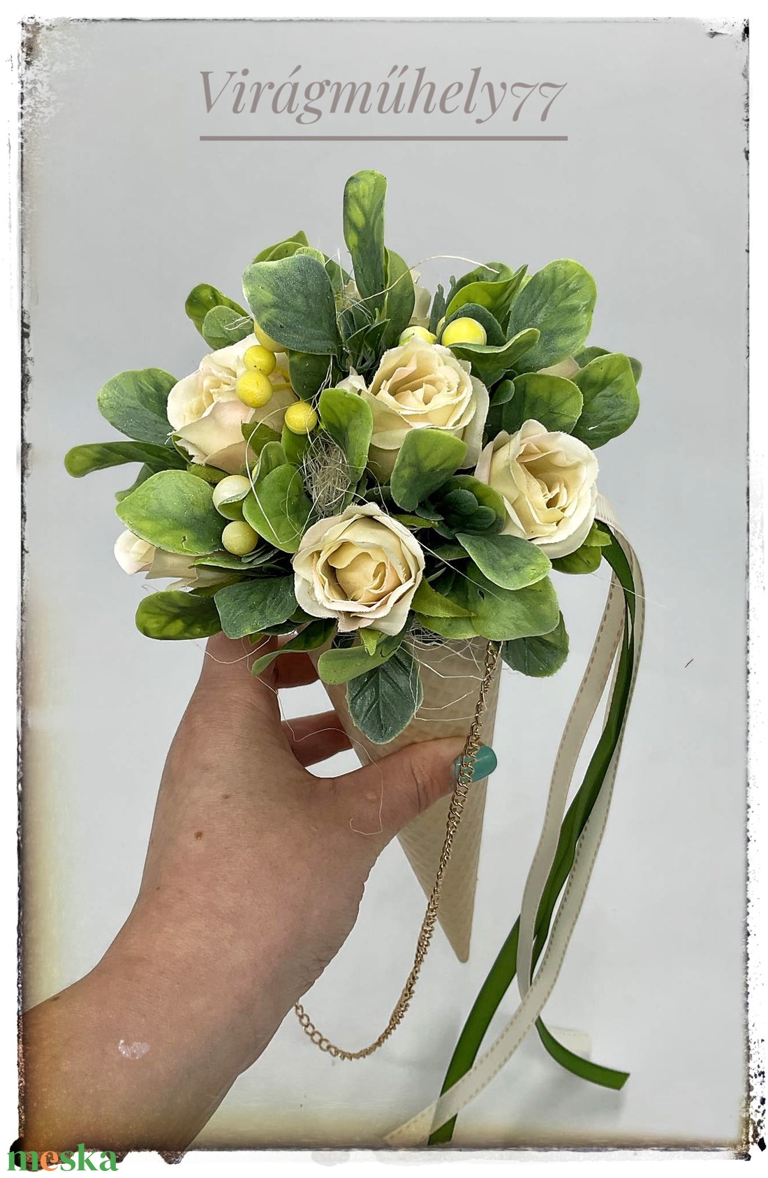 Ballagási virágtölcsér - otthon & életmód - dekoráció - Meska.hu