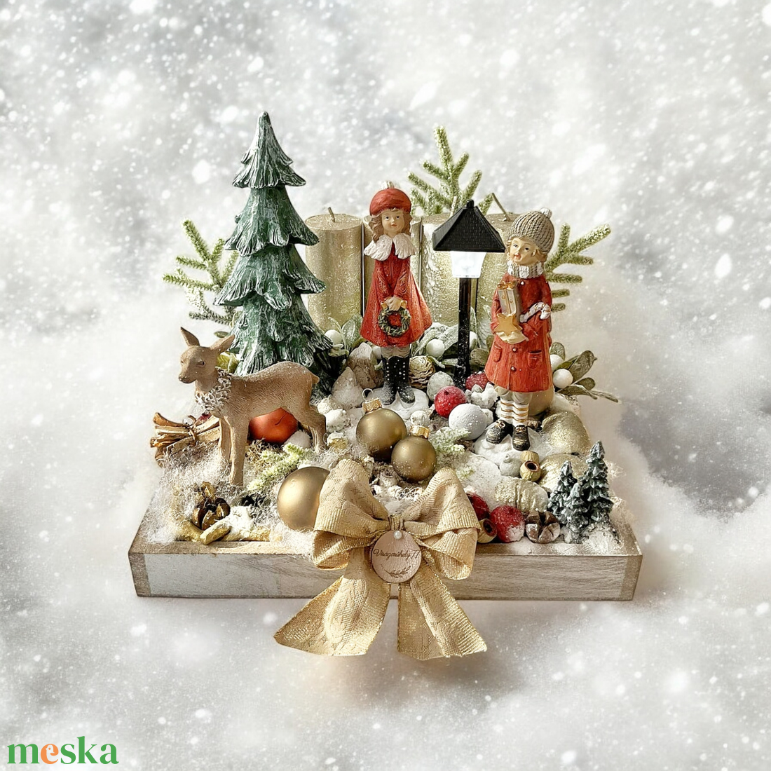 Régi idők karácsonya - karácsony - adventi díszek - adventi asztaldísz - Meska.hu