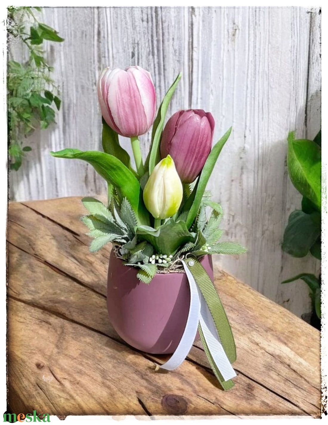 Tulipános asztaldísz - otthon & életmód - dekoráció - asztal és polc dekoráció - asztaldísz - Meska.hu Tulipános asztaldísz - otthon & életmód - dekoráció - asztal és polc dekoráció - asztaldísz - Meska.hu