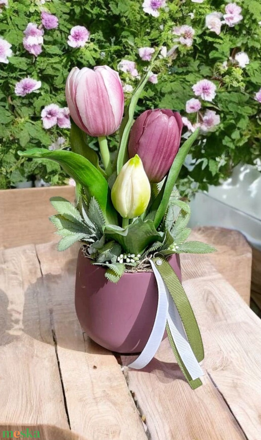 Tulipános asztaldísz - otthon & életmód - dekoráció - asztal és polc dekoráció - asztaldísz - Meska.hu Tulipános asztaldísz - otthon & életmód - dekoráció - asztal és polc dekoráció - asztaldísz - Meska.hu