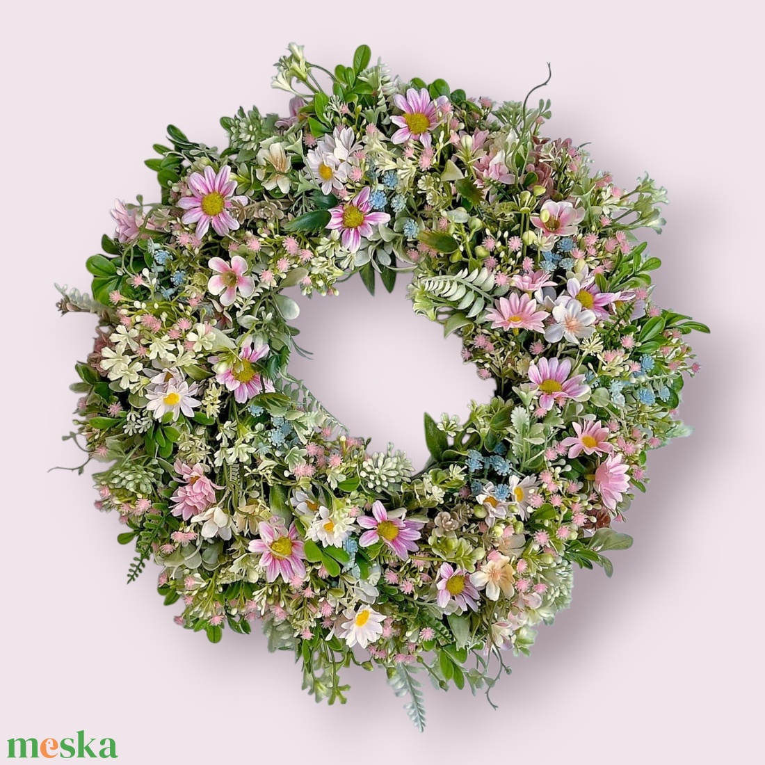 Mezei vadvirágos kopogtató  - otthon & életmód - dekoráció - ajtó- és ablak dekoráció - ajtódísz & kopogtató - Meska.hu