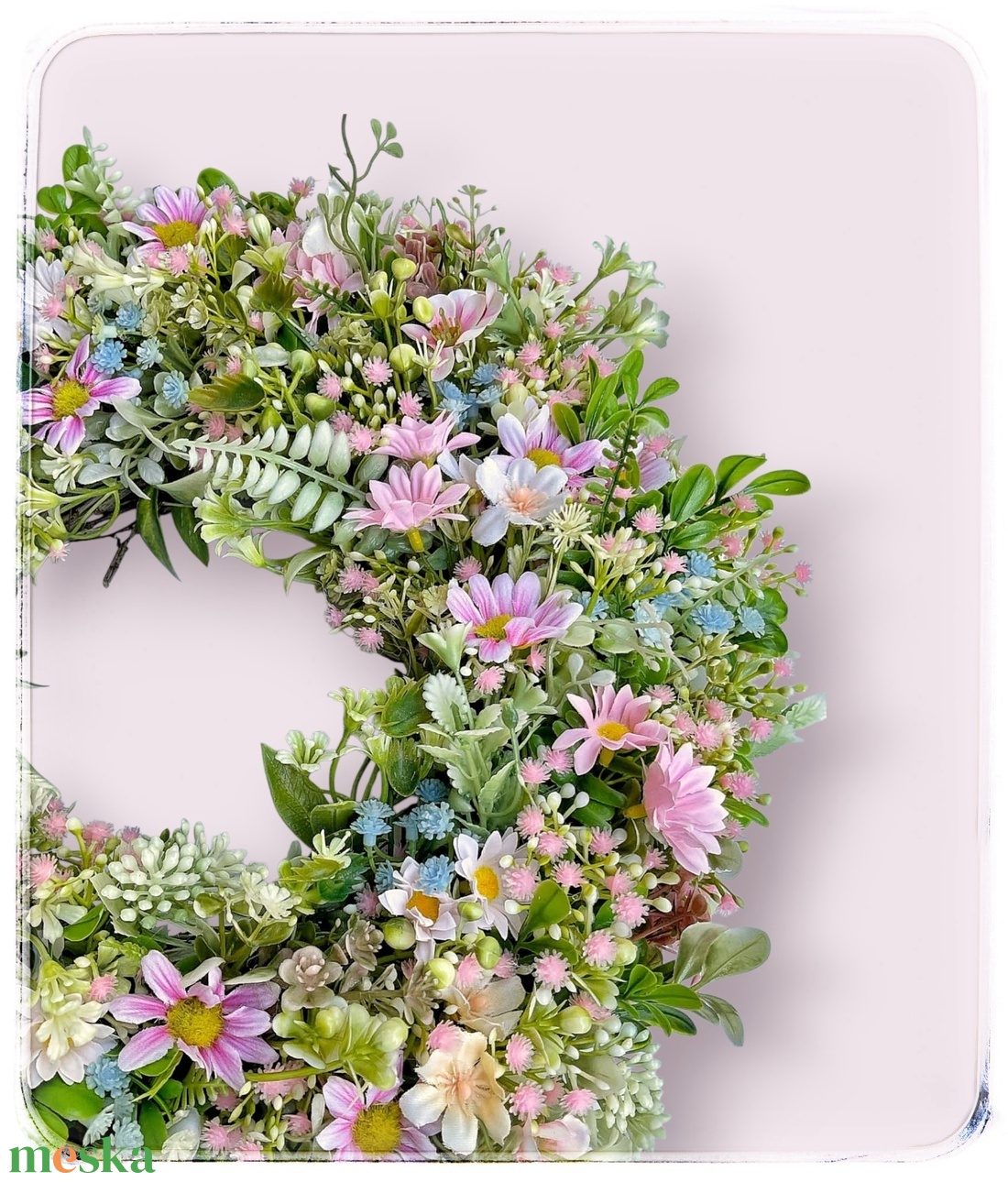 Mezei vadvirágos kopogtató  - otthon & életmód - dekoráció - ajtó- és ablak dekoráció - ajtódísz & kopogtató - Meska.hu