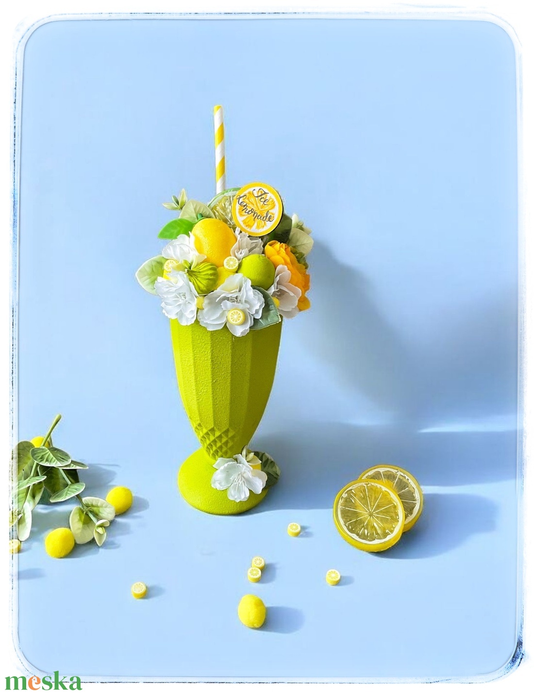 Limonádé kehely - otthon & életmód - dekoráció - asztal és polc dekoráció - asztaldísz - Meska.hu Limonádé kehely - otthon & életmód - dekoráció - asztal és polc dekoráció - asztaldísz - Meska.hu