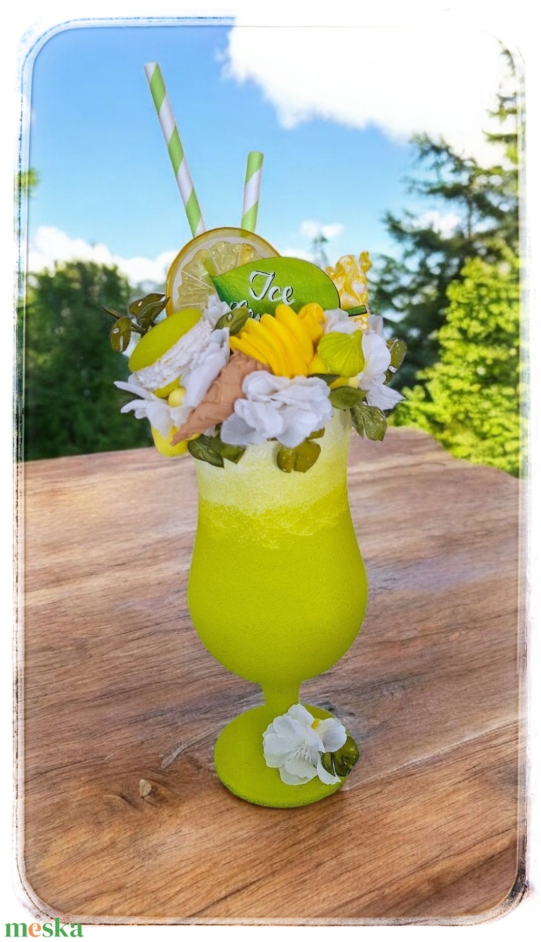 Akció!Limonádé kehely lime színben - otthon & életmód - dekoráció - asztal és polc dekoráció - asztaldísz - Meska.hu Akció!Limonádé kehely lime színben - otthon & életmód - dekoráció - asztal és polc dekoráció - asztaldísz - Meska.hu