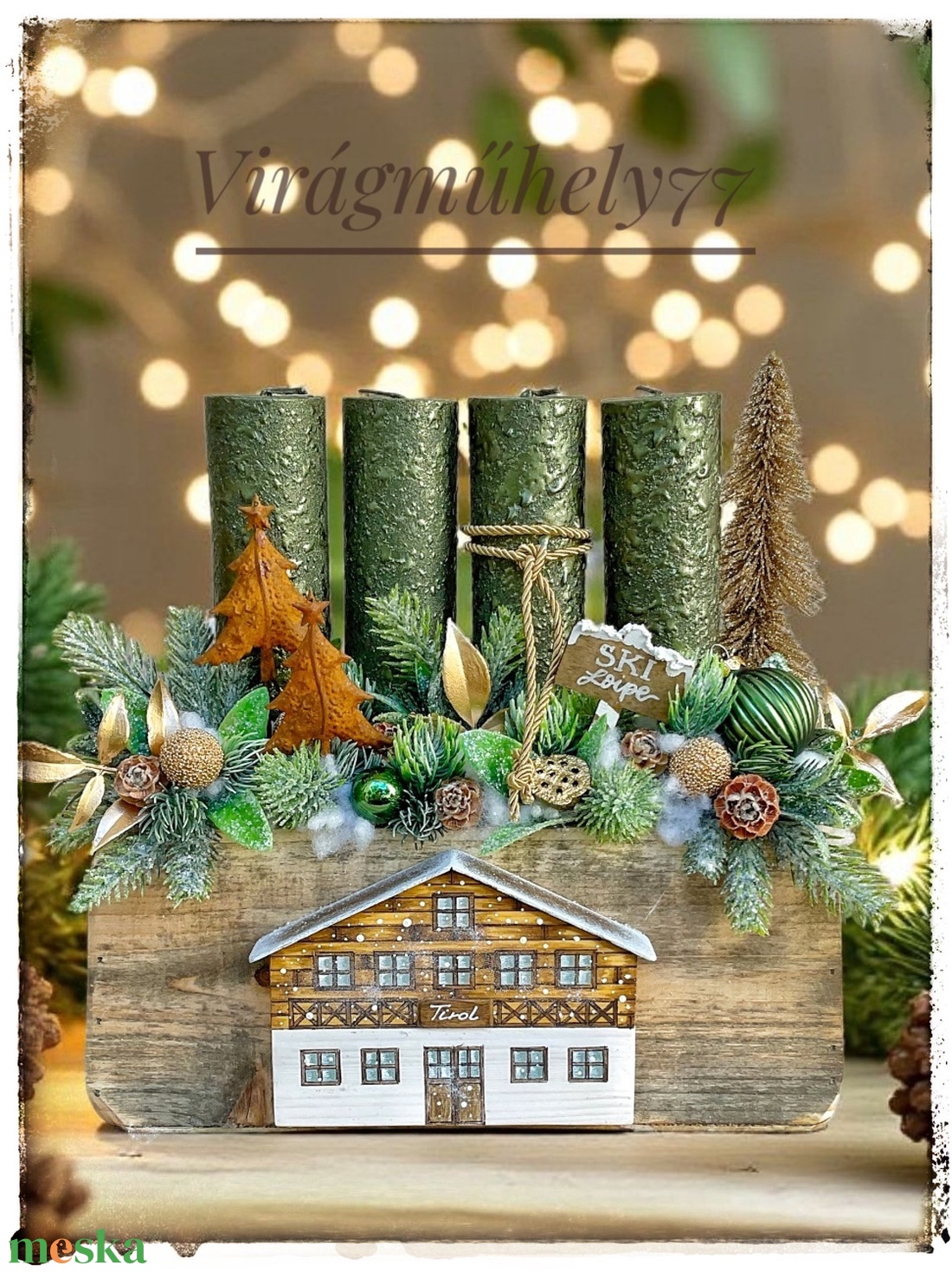 Tiroli adventi rusztikus fa ládikóban - karácsony - adventi díszek - adventi gyertyadíszek és koszorúdíszek - Meska.hu Tiroli adventi rusztikus fa ládikóban - karácsony - adventi díszek - adventi gyertyadíszek és koszorúdíszek - Meska.hu
