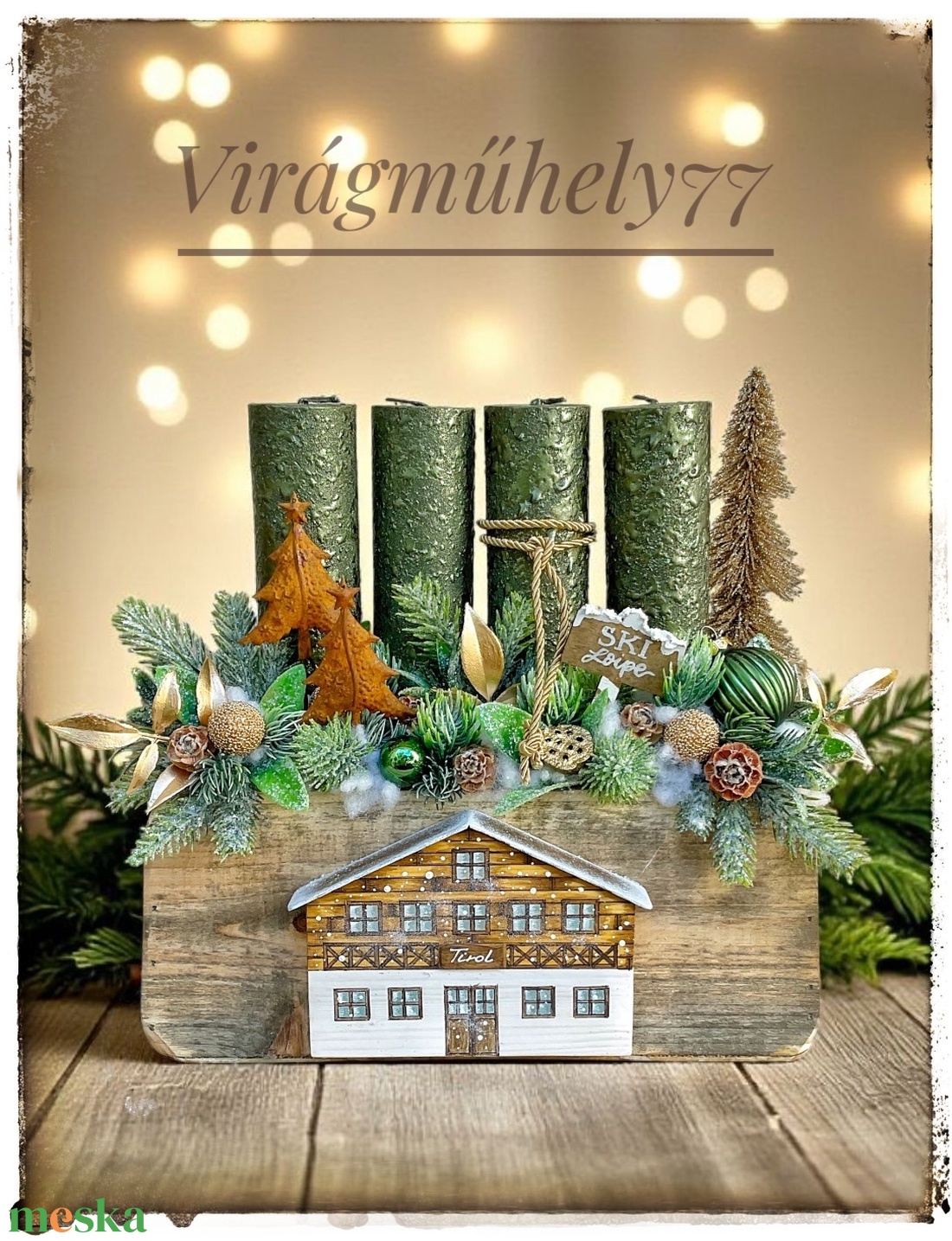Tiroli adventi rusztikus fa ládikóban - karácsony - adventi díszek - adventi gyertyadíszek és koszorúdíszek - Meska.hu Tiroli adventi rusztikus fa ládikóban - karácsony - adventi díszek - adventi gyertyadíszek és koszorúdíszek - Meska.hu
