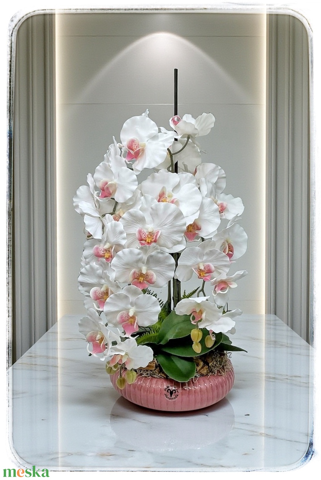 Exkluzív Orchidea asztaldísz  - otthon & életmód - virágdekoráció - virágdíszek - asztali virágdísz - Meska.hu