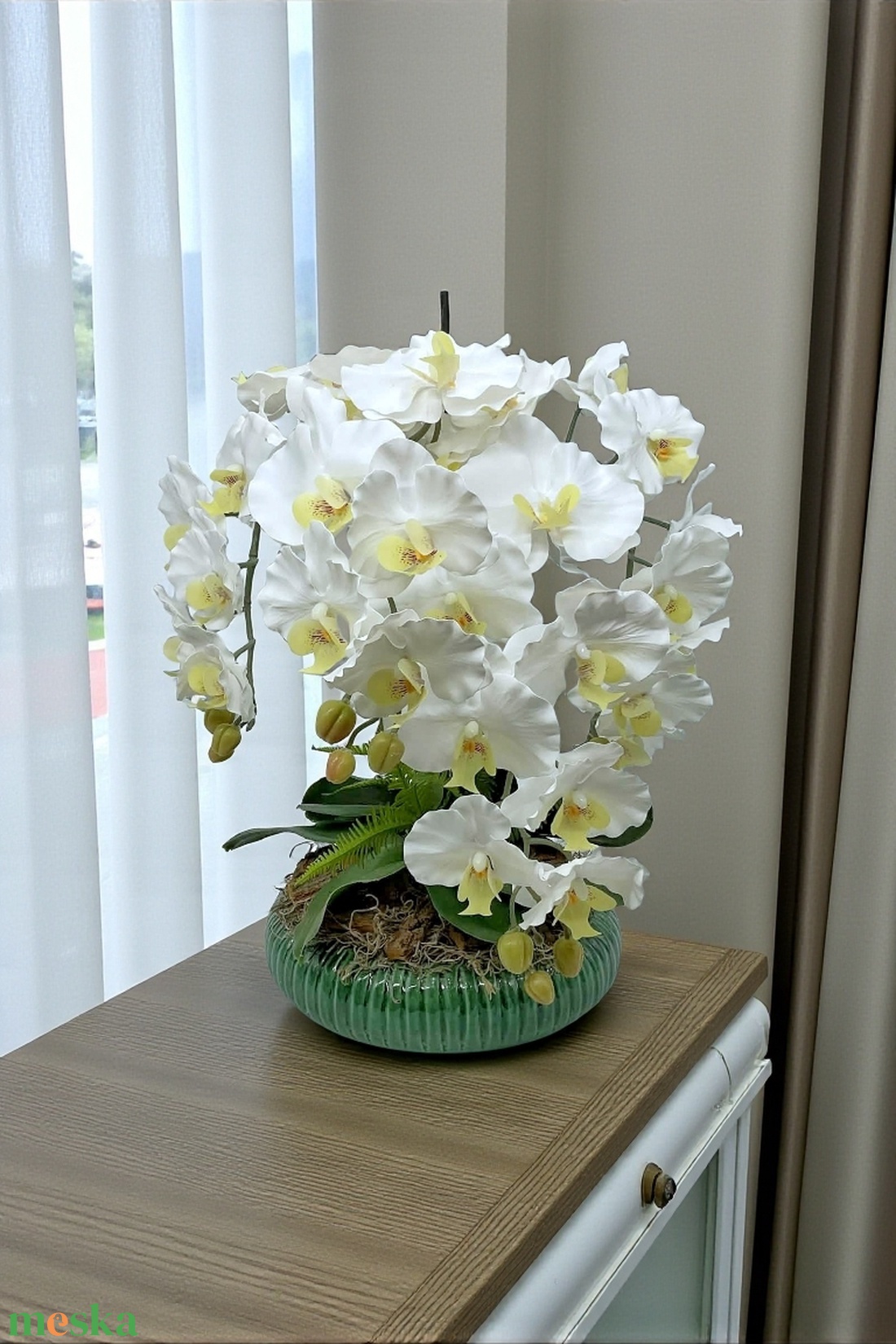 Exkluzív Orchidea asztaldísz  - otthon & életmód - virágdekoráció - virágdíszek - asztali virágdísz - Meska.hu