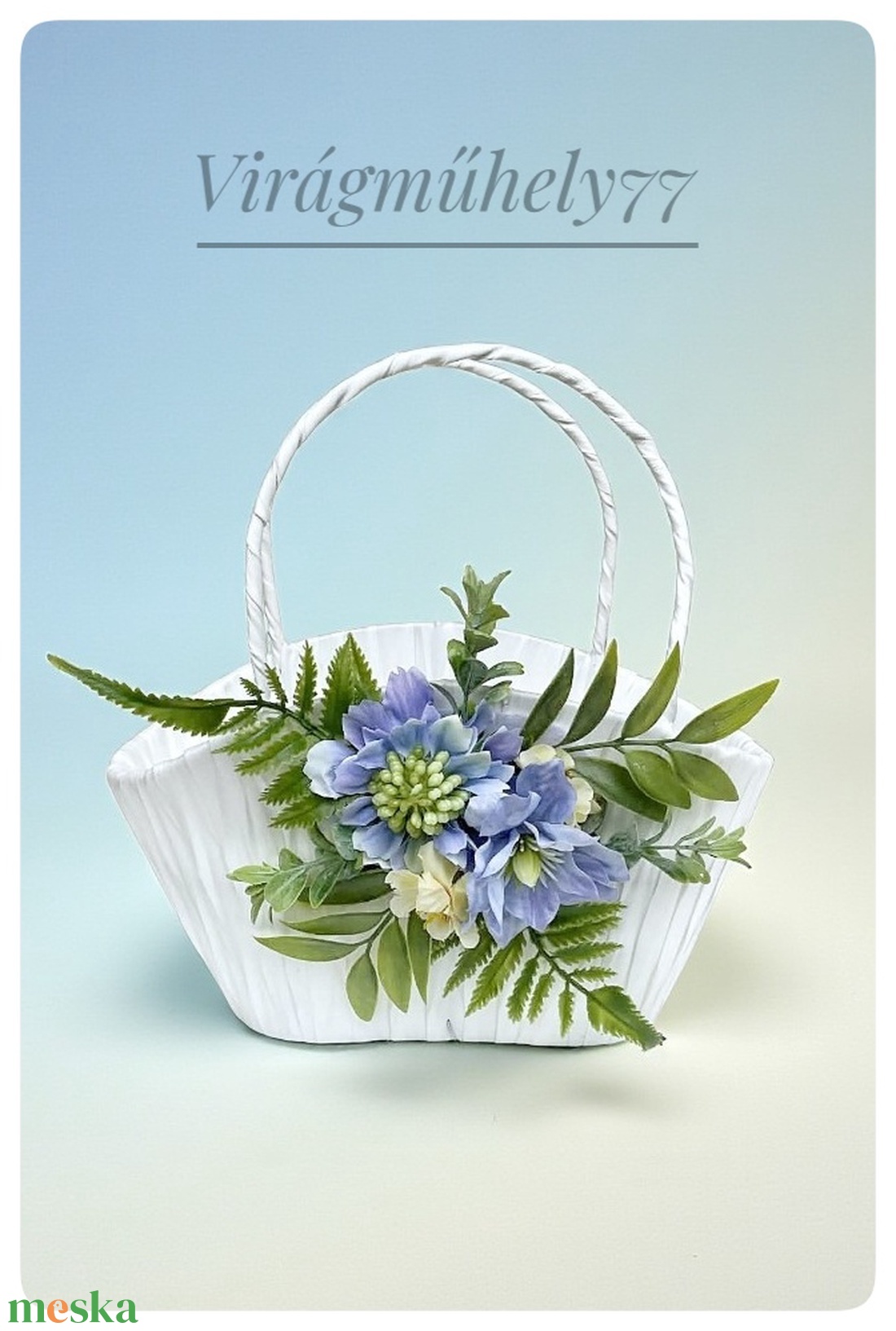 Vidám kiskosár, anyák napjára, húsvétra - ünnepi díszek, dekorációk - húsvéti díszek és dekorációk - húsvéti kosár - Meska.hu