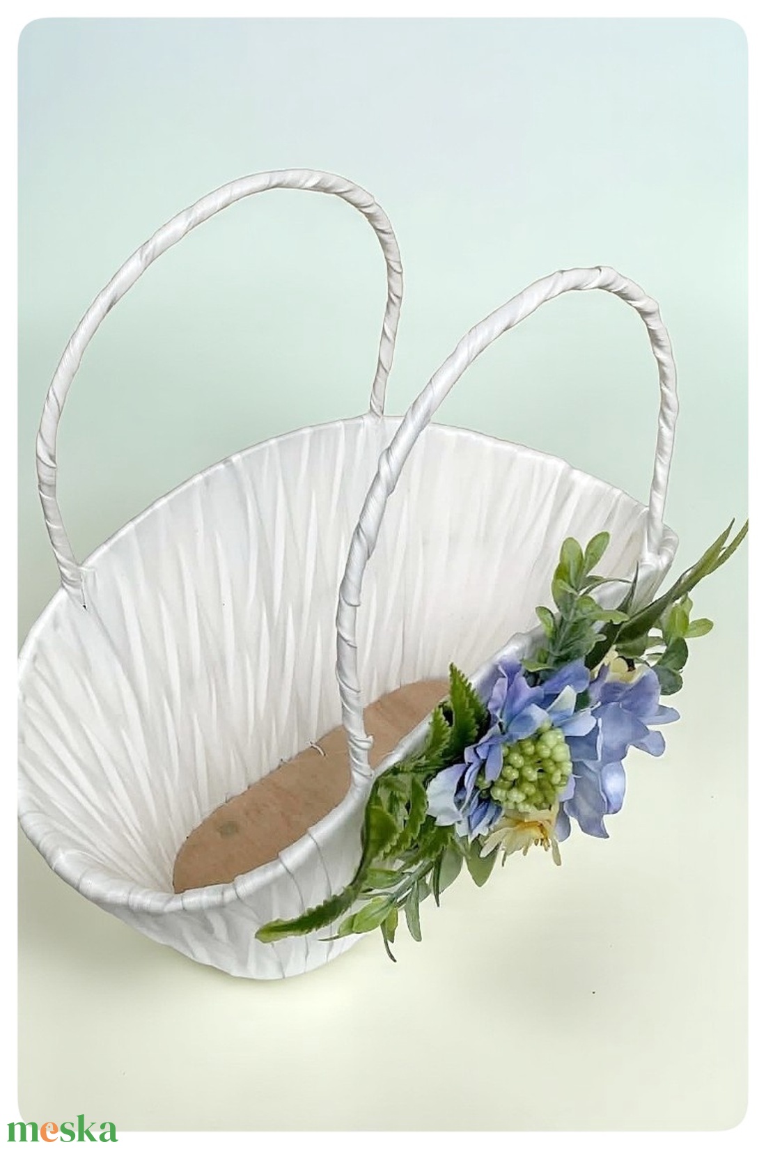 Vidám kiskosár, anyák napjára, húsvétra - ünnepi díszek, dekorációk - húsvéti díszek és dekorációk - húsvéti kosár - Meska.hu