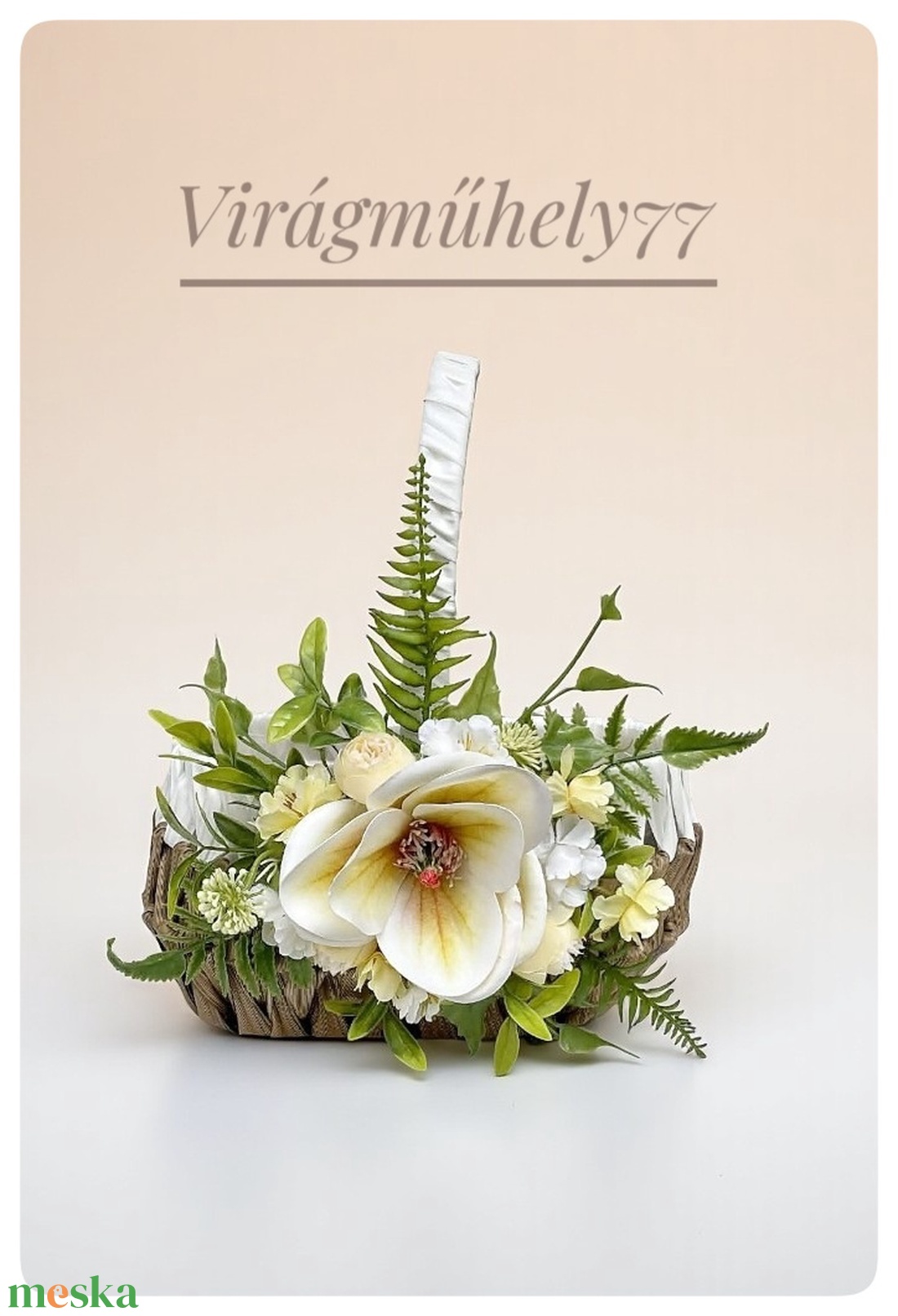 Vidám kiskosár, anyák napjára, húsvétra - ünnepi díszek, dekorációk - húsvéti díszek és dekorációk - húsvéti kosár - Meska.hu