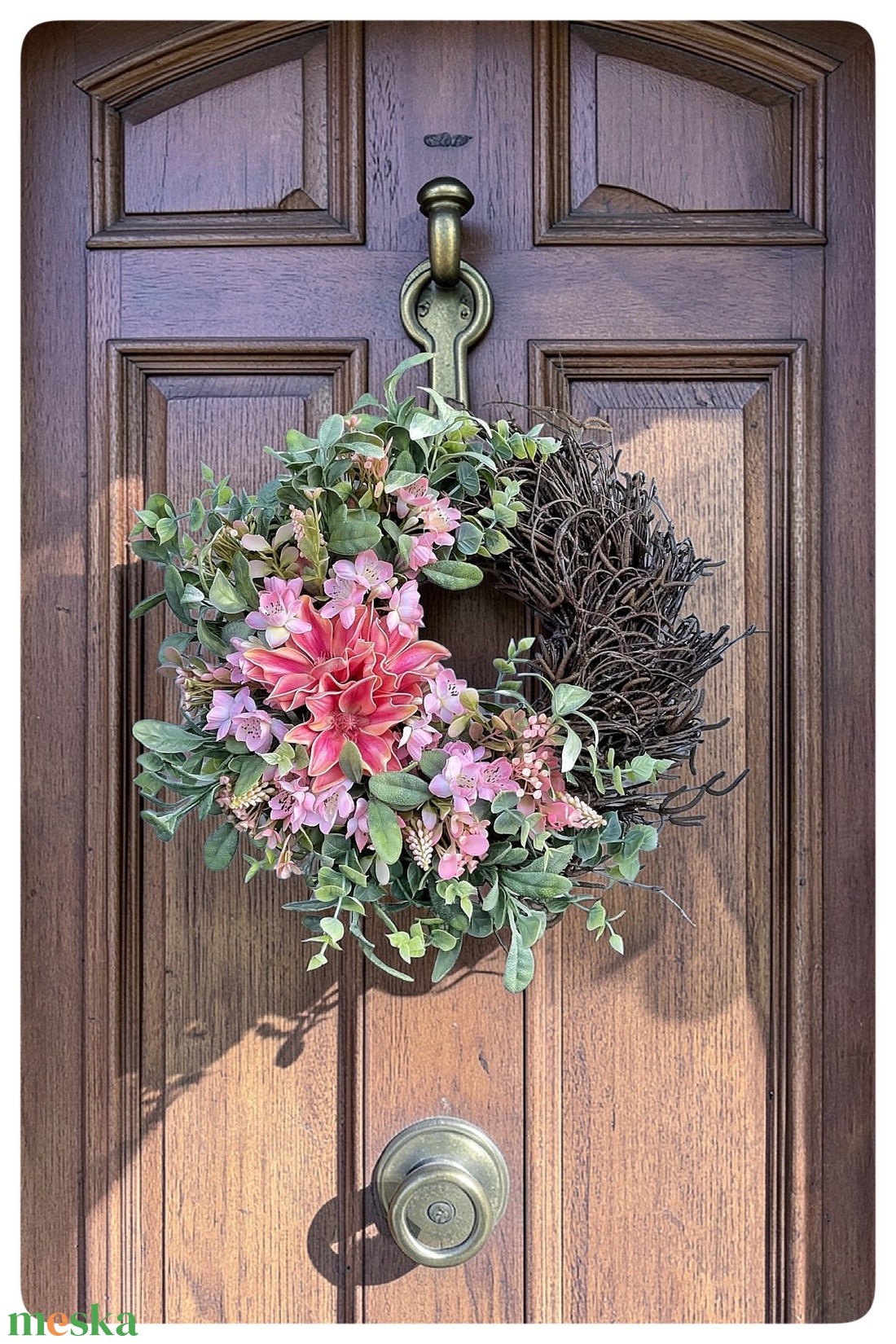 Bohém tavaszi/nyári kopogtató  - otthon & életmód - dekoráció - ajtó- és ablak dekoráció - ajtódísz & kopogtató - Meska.hu