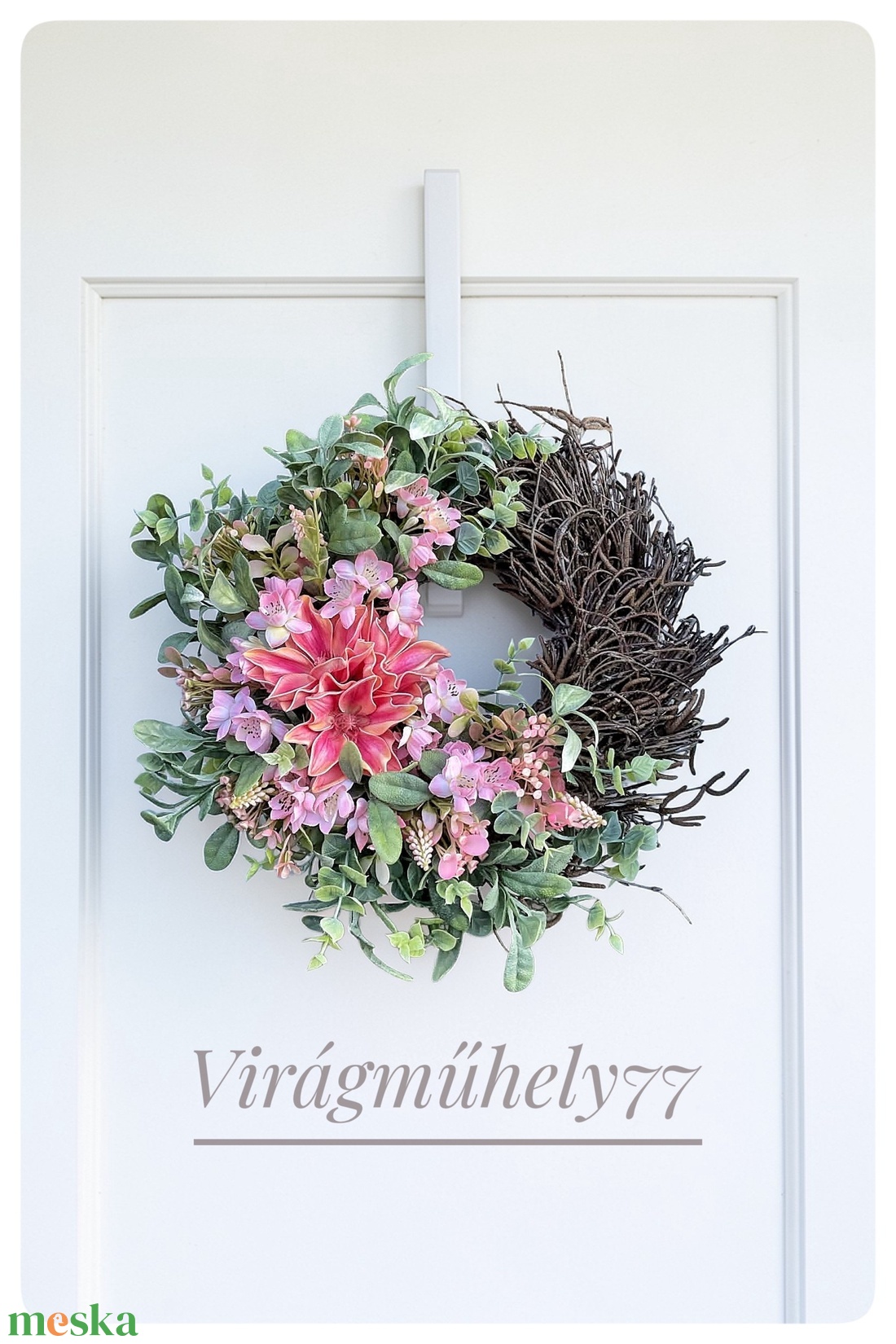 Bohém tavaszi/nyári kopogtató  - otthon & életmód - dekoráció - ajtó- és ablak dekoráció - ajtódísz & kopogtató - Meska.hu