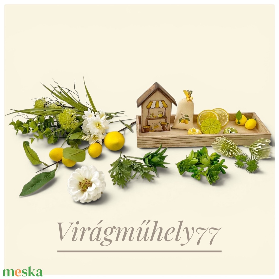 Citromos házikós alkotói - DIY box - diy (csináld magad) - egységcsomag - Meska.hu