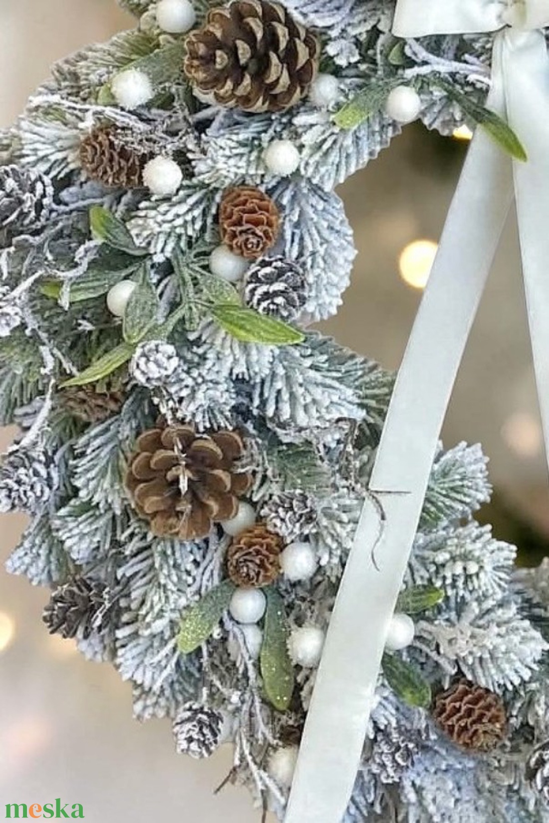 Téli deres kopogtató  - karácsony - adventi díszek - adventi ajtódísz - Meska.hu