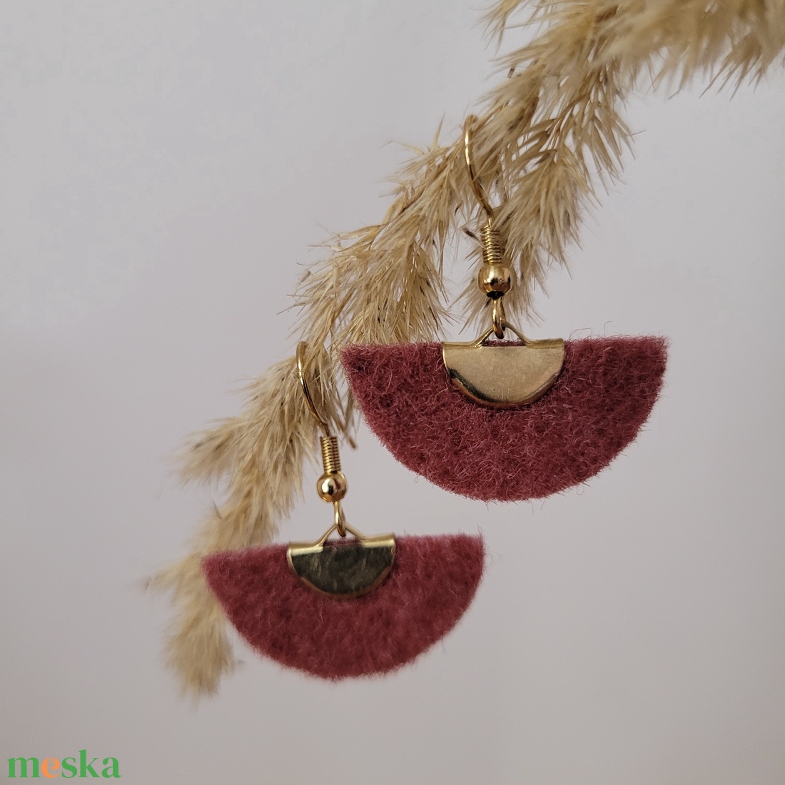 Holdszirmok aromafülbevaló - lazac - ékszer - fülbevaló - lógó fülbevaló - Meska.hu