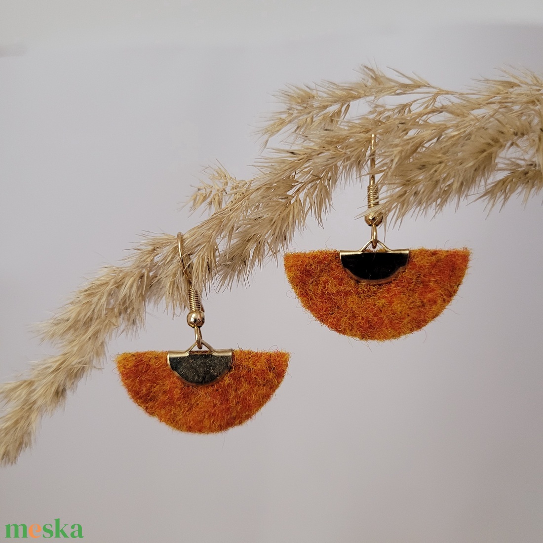 Holdszirmok aromafülbevaló - narancs - ékszer - fülbevaló - lógó fülbevaló - Meska.hu