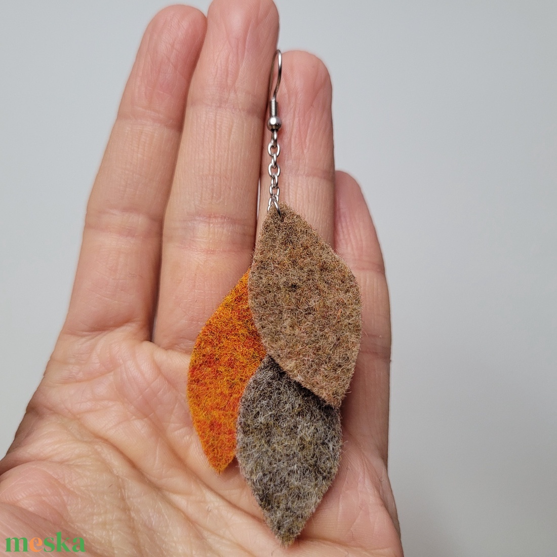 Lebegő levelek aromafülbevaló - ősz - ékszer - fülbevaló - lógó fülbevaló - Meska.hu