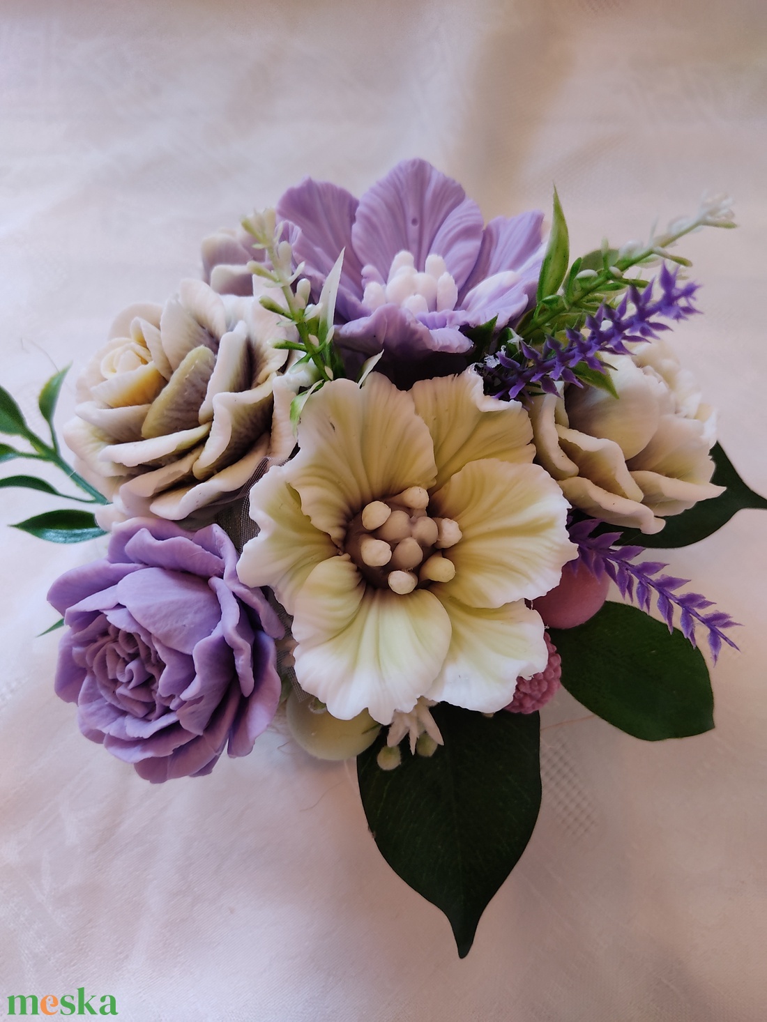 Lila virágcsokor - otthon & életmód - dekoráció - Meska.hu