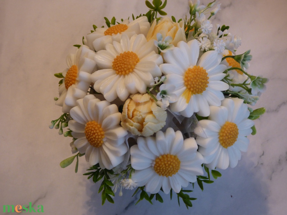Margaréta szappanvirág csokor - otthon & életmód - dekoráció - Meska.hu