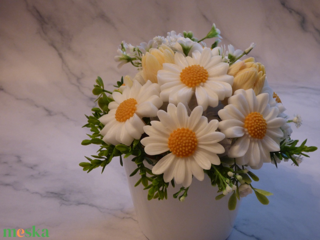 Margaréta szappanvirág csokor - otthon & életmód - dekoráció - Meska.hu