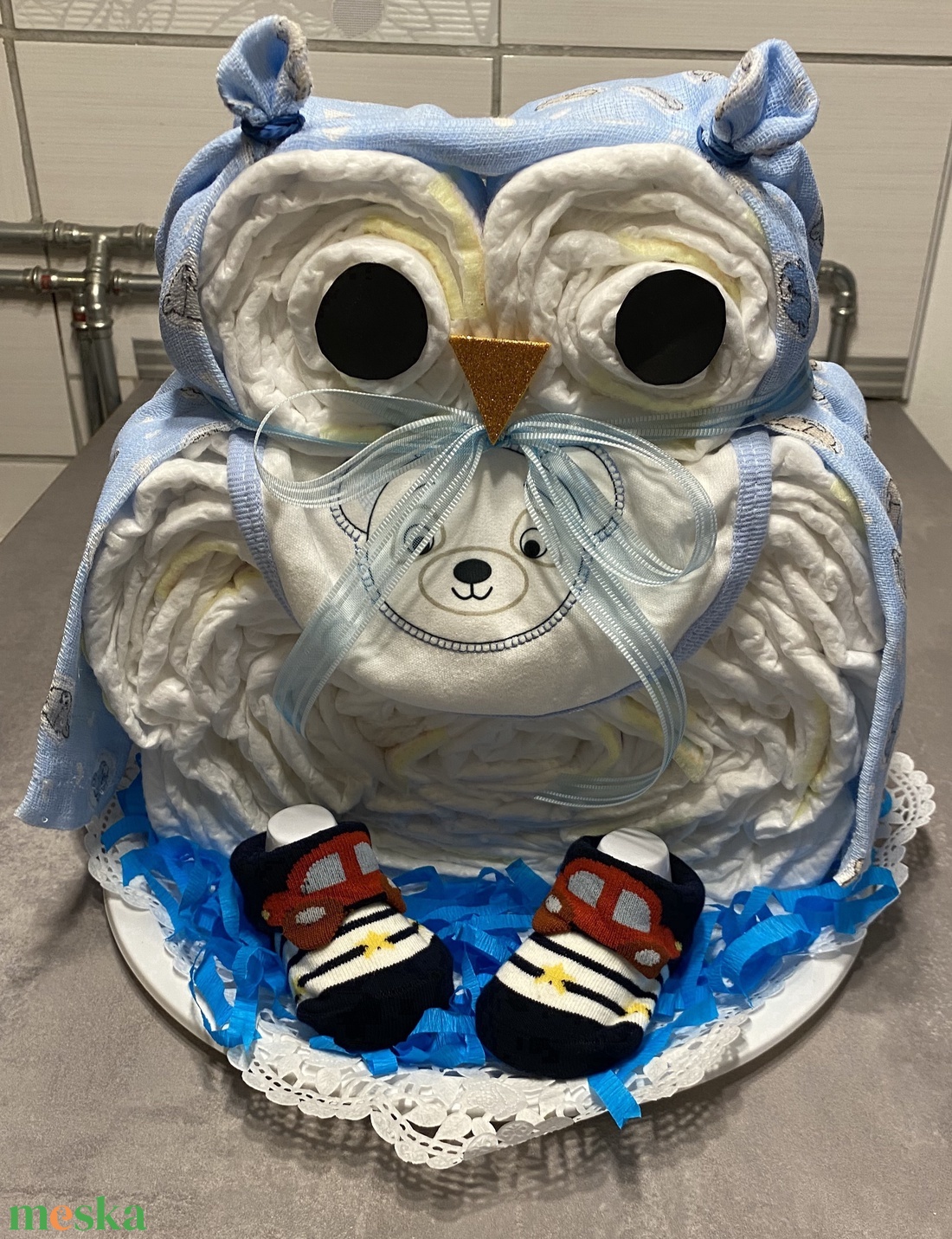 Bagoly Pelenkatorta, pelenkatorony, babaváró csomag - játék & sport - Meska.hu