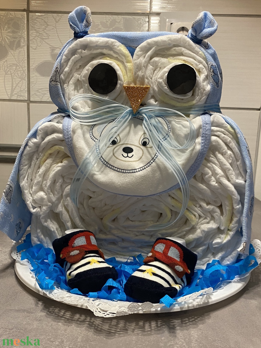 Bagoly Pelenkatorta, pelenkatorony, babaváró csomag - játék & sport - Meska.hu