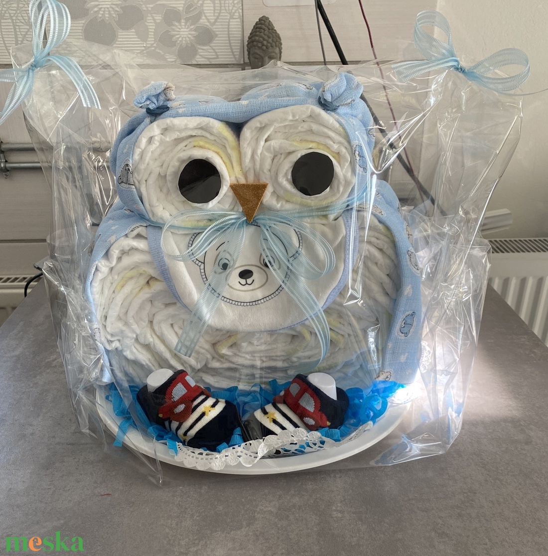 Bagoly Pelenkatorta, pelenkatorony, babaváró csomag - játék & sport - Meska.hu