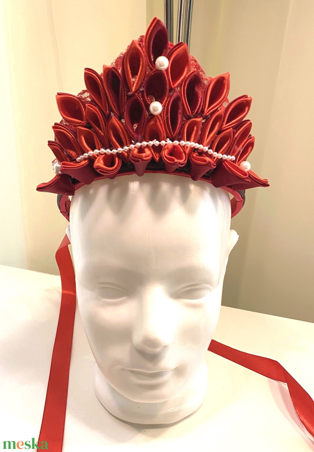 Menyecske Tiara, fejdísz, fejpánt - esküvő - hajdísz - fejkoszorú - Meska.hu Menyecske Tiara, fejdísz, fejpánt - esküvő - hajdísz - fejkoszorú - Meska.hu